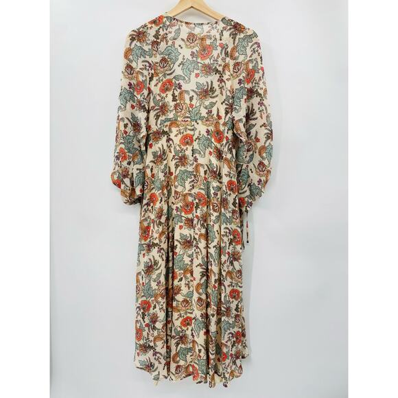Free People Earth Folk Maxi Dress in Tea Combo - Picture 6 of 11